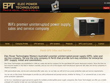 Tablet Screenshot of elecpowertech.com.au